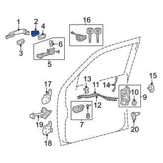 Toyota OE - Front Exterior Door Handle Cover