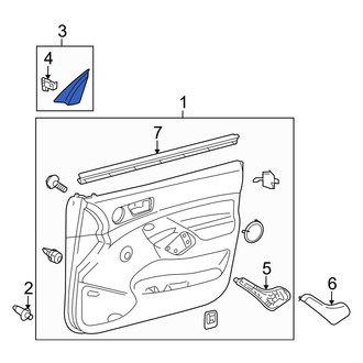 Toyota OE - Front Left Door Mirror Trim Ring