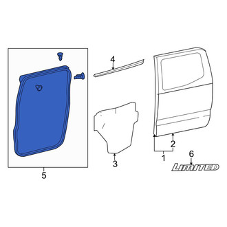Toyota OE - Rear Right Outer Door Seal
