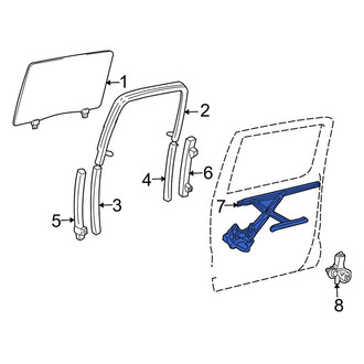 Toyota OE - Rear Left Window Regulator