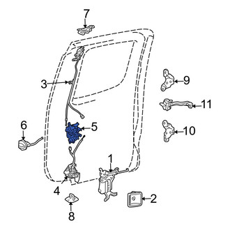 Toyota OE - Rear Left Door Latch Assembly