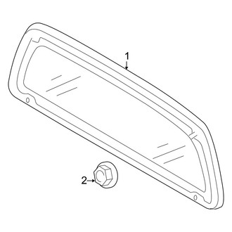 Toyota OE - Back Glass - Glass (W/O Sliding Rear Window)