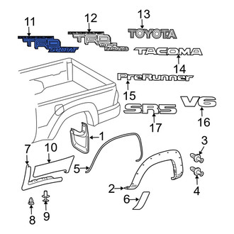 Toyota OE - Rear Truck Bed Decal