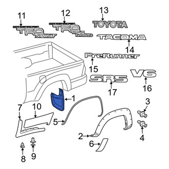 Toyota OE - Front Right Mud Flap