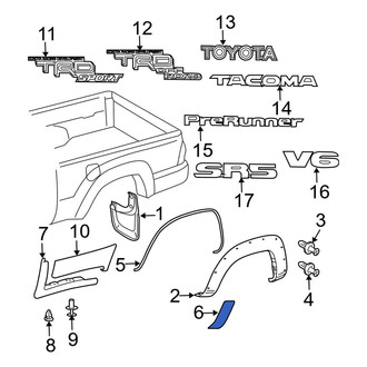Toyota OE - Rear Right Side Body Trim Protector