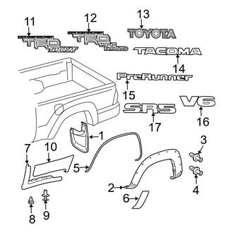 Toyota OE - Pick Up Box - Exterior Trim
