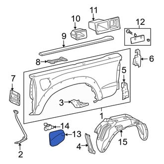 Toyota OE - Rear Fuel Filler Door