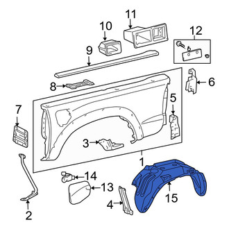 Toyota OE - Rear Left Quarter Panel Splash Shield