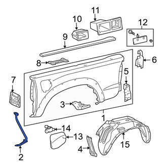 Toyota OE - Front Left Truck Bed Panel Brace
