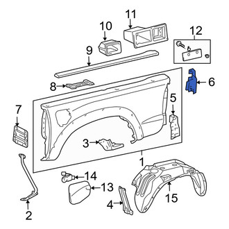 Toyota OE - Rear Right Truck Bed Molding