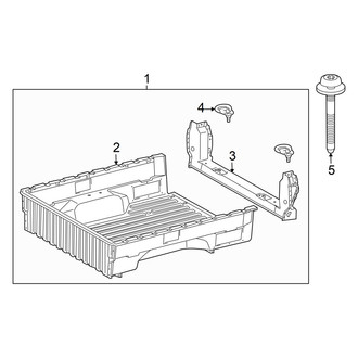 Toyota OE - Pick Up Box - Floor (Double Cab)