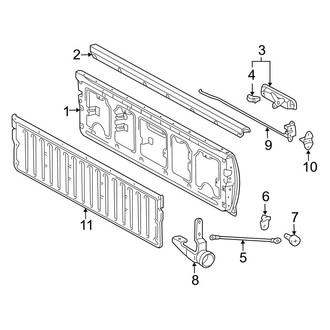 Toyota OE - Pick Up Box - Tail Gate (Base / Pre Runner Double Cab)