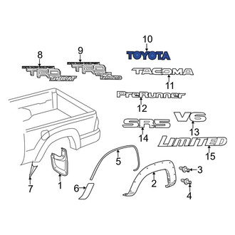 Toyota OE - Rear Tailgate Emblem