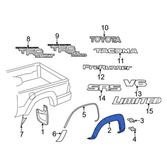 Toyota OE - Front Right Forward Fender Flare