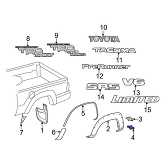 Toyota OE - Fender Flare Clip