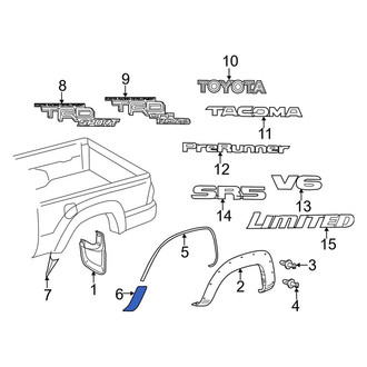 Toyota OE - Rear Left Side Body Trim Protector