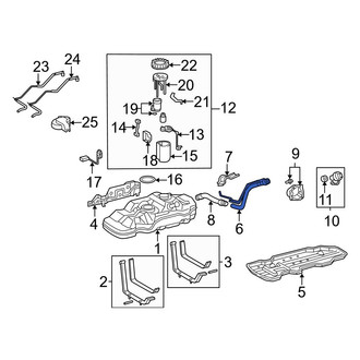 Toyota OE - Lower Fuel Tank Filler Neck