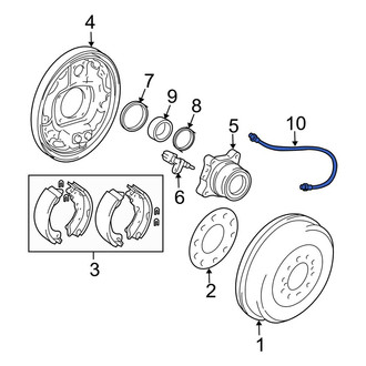 Toyota OE - Rear Right Brake Hydraulic Hose