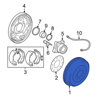 Toyota OE - Rear Brake Drum