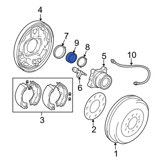Toyota OE - Wheel Bearing Snap Ring