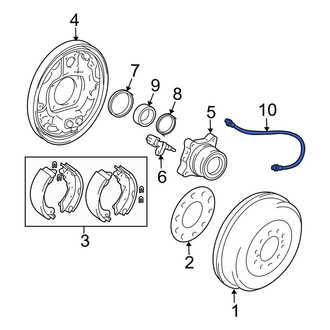 Toyota OE - Rear Left Brake Hydraulic Hose