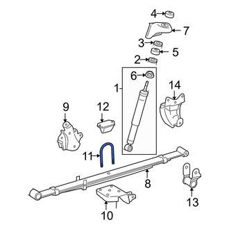 Toyota OE - Leaf Spring Axle U-Bolt