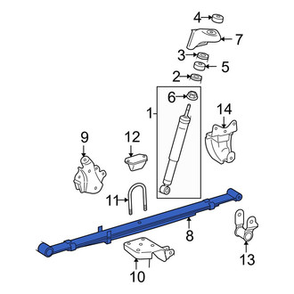 Toyota OE - Rear Left Leaf Spring Assembly