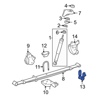 Toyota OE - Rear Leaf Spring Shackle