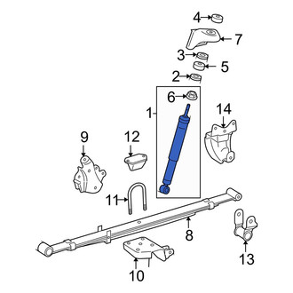 Toyota OE - Rear Suspension Shock Absorber