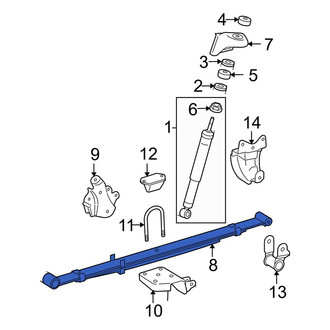 Toyota OE - Rear Left Leaf Spring Assembly