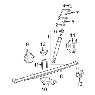 Toyota OE - Rear Suspension - Suspension Components (4WD)