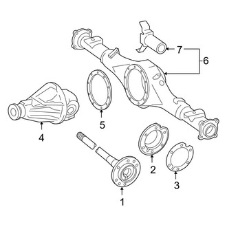 Toyota OE - Rear Suspension - Axle & Differential (4WD)