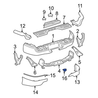 Toyota OE - Spoiler Clip