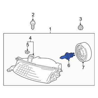 Toyota OE - Front Headlight Bulb