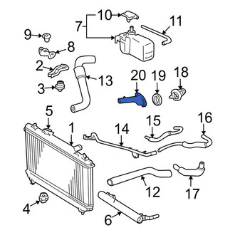 Toyota OE - Engine Coolant Thermostat Housing