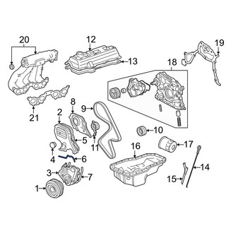 Toyota OE - Left Lower Engine Timing Cover Gasket