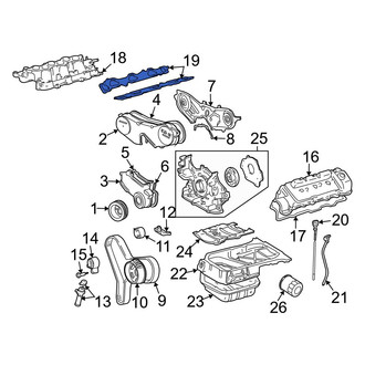 Toyota OE - Left Lower Engine Intake Manifold Gasket