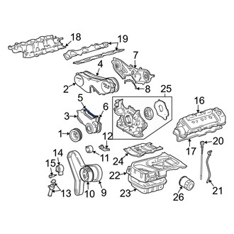 Toyota OE - Upper Engine Timing Cover Gasket