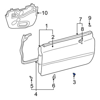 Toyota OE - Rear Deck Lid Stop Buffer