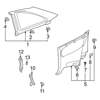 Toyota OE - Grille Reinforcement Clip