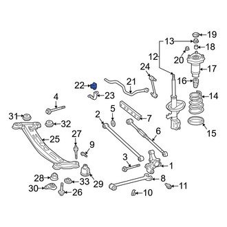 Toyota OE - Rear Suspension Stabilizer Bar Bushing