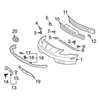 Toyota OE - License Plate Bracket Screw