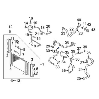 Toyota OE - Front Engine Coolant Bypass Pipe Clamp