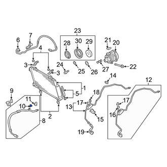 Toyota OE - A/C Service Valve Core