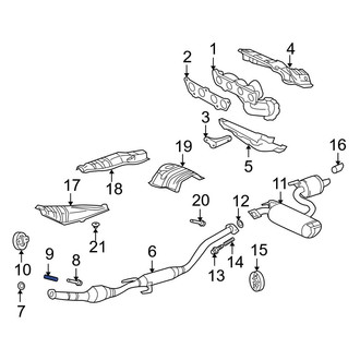 Toyota OE - Front Exhaust Bolt Spring