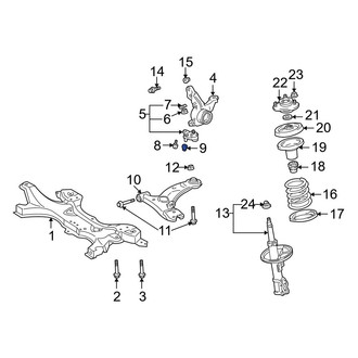 Toyota OE - Upper Suspension Ball Joint Nut & Washer