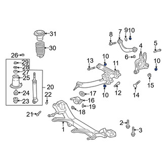 Toyota OE - Upper Suspension Shock Absorber Nut