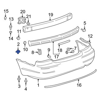 Toyota OE - Outer Bumper Corner Cover Bracket