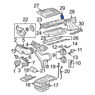 Toyota OE - Fuel Injection Plenum Gasket