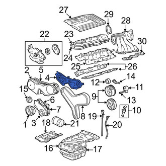 Toyota OE - Inner Upper Engine Timing Cover